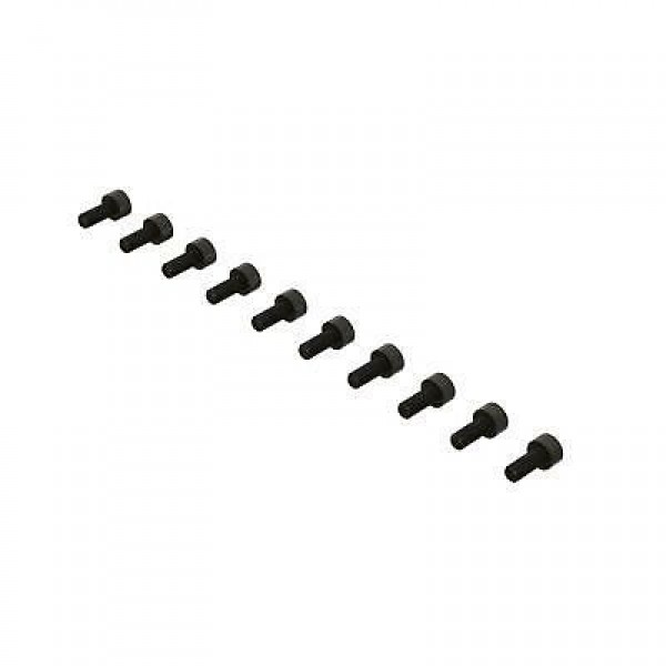 Arrma Cap Head Hex Machine Screws, M2.5x6mm (10)