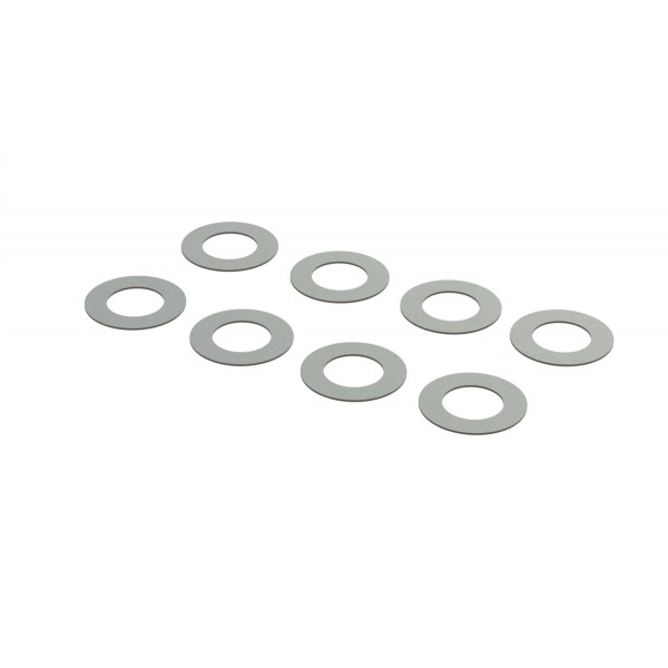 Arrma Steel Shims, 5.4x9.5x0.2mm (8)