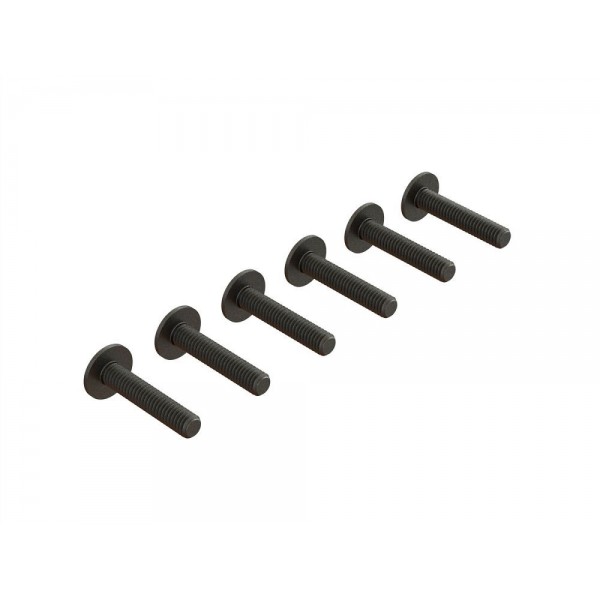 Arrma Flanged Button Head Screws, M4x20mm (6)