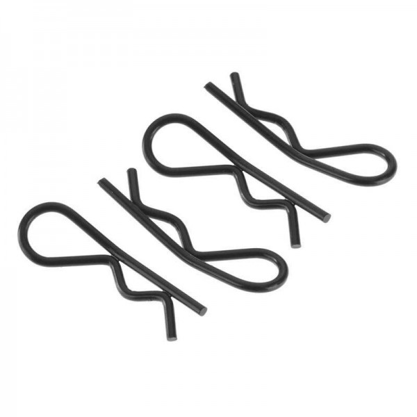 Arrma Steel Body Clips, Large Bent (4)