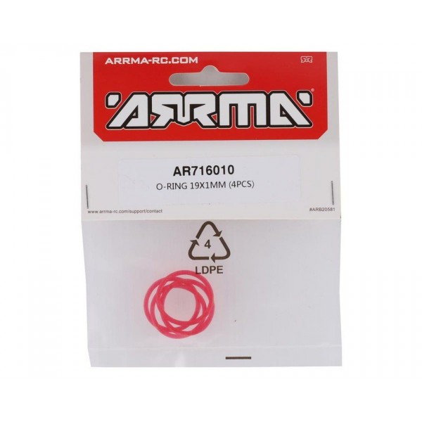 Arrma O-Rings, 19x1mm (4)