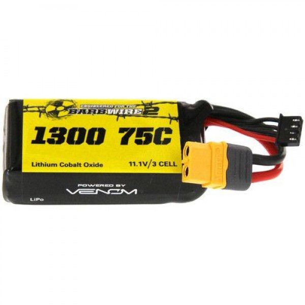 Atomik LiPo Battery, 1300mAh/75C/11.1V/3S