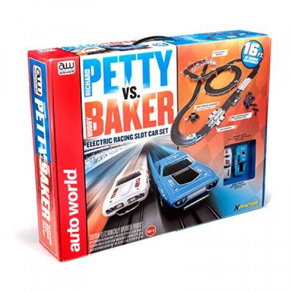 Auto World Richard Petty vs Buddy Baker Race Set 16'