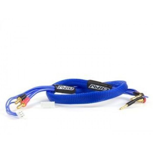 Avid RC 2S Charge Lead Cable with 4-5mm Bullet Connector, 2ft, Blue
