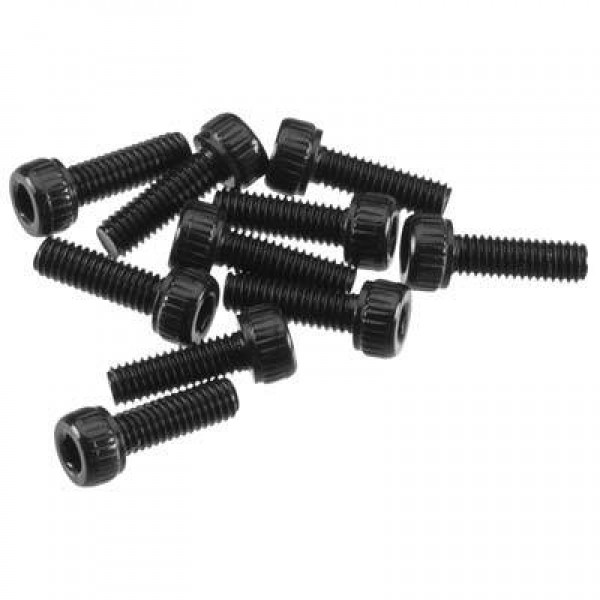 Axial Cap Heads, 2.6x8mm Black (10)