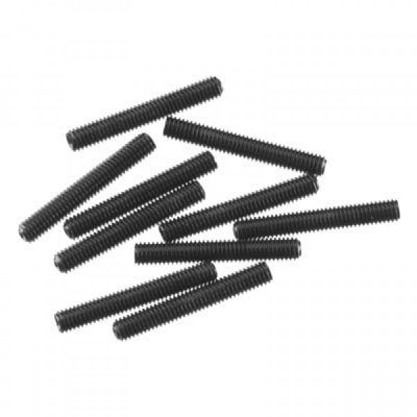 Axial Steel Set Screws, M3x20mm, Black (10)