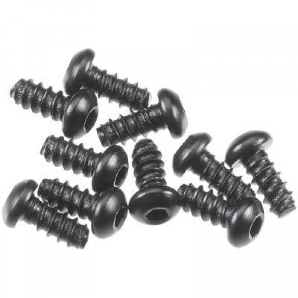Axial Hex Socket Tapping Button Heads, M2.6x6mm, Black (10)