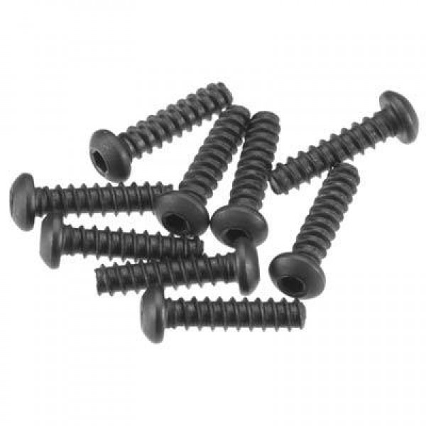 Axial Hex Socket Tapping Button Heads, M2.6x10mm, Black (10)