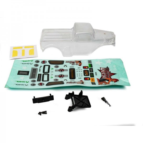 Axial  Clear Precut Polycarbonate Body with Decals (SCX24 B-17 Betty(