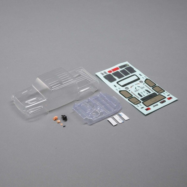 Axial Jeep JT Gladiator Body Set, Clear:SCX24