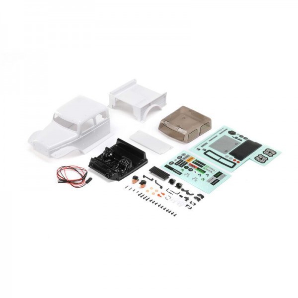 Axial Body, White: SCX24 Dodge Power Wagon