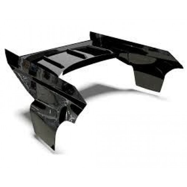 Bitty Design EKANUS Pro Drag Outlaw Racing Wing Set (Clear)