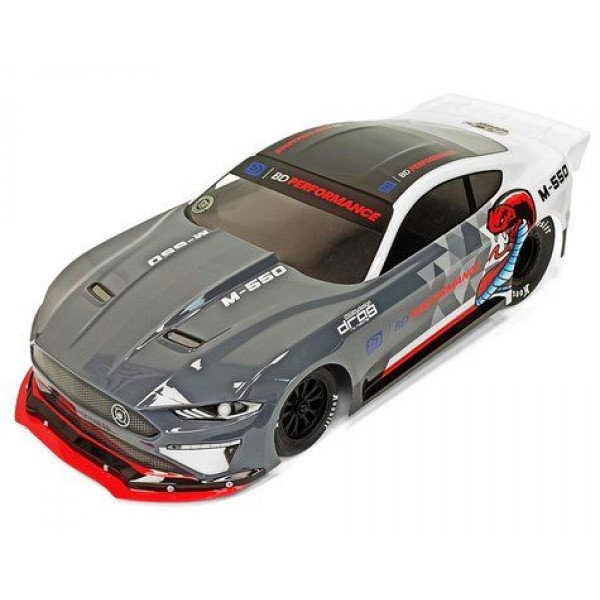 Bittydesign M-550 1/10 Pro No Prep Street Eliminator Drag Racing Body, Clear