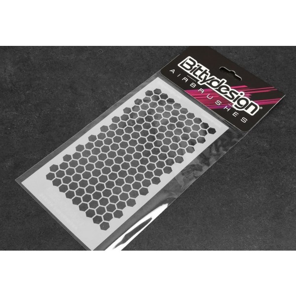 Bittydesign Vinyl Paint Stencil, Honeycomb V1 Large (~7x3.75")