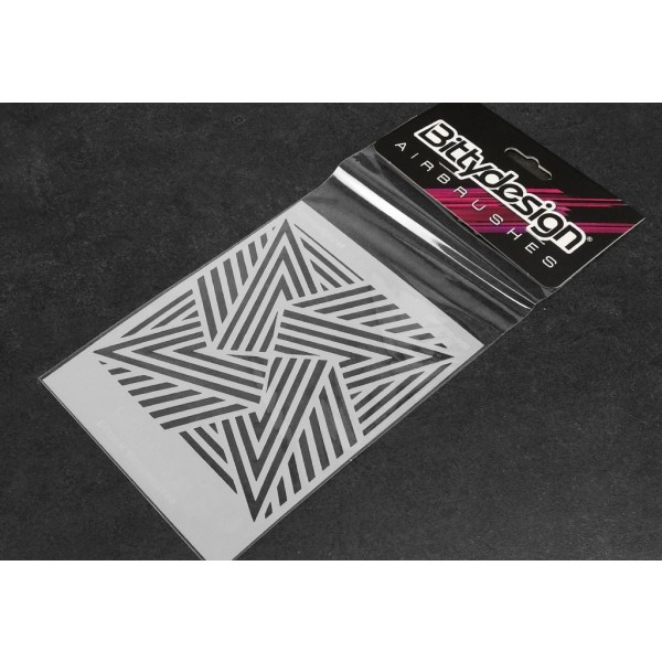 Bittydesign Vinyl Paint Stencil, Ipnotic V1 (~5x4.5")