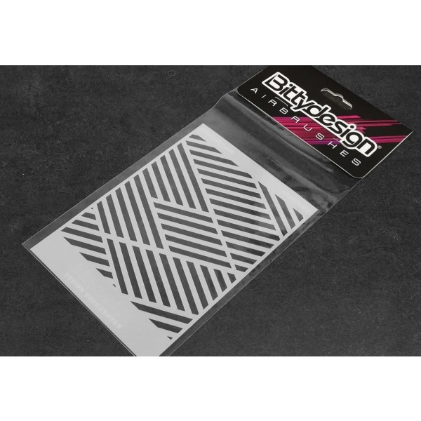 Bittydesign Bittydesign Vinyl Paint Stencil, Ipnotic V3.(~6x4.25")