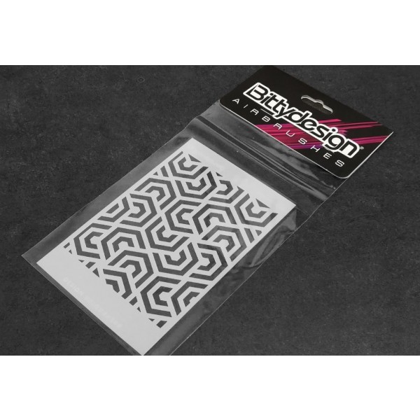 Bittydesign Vinyl Paint Stencil,ipnotic V4 (~6x3.75")