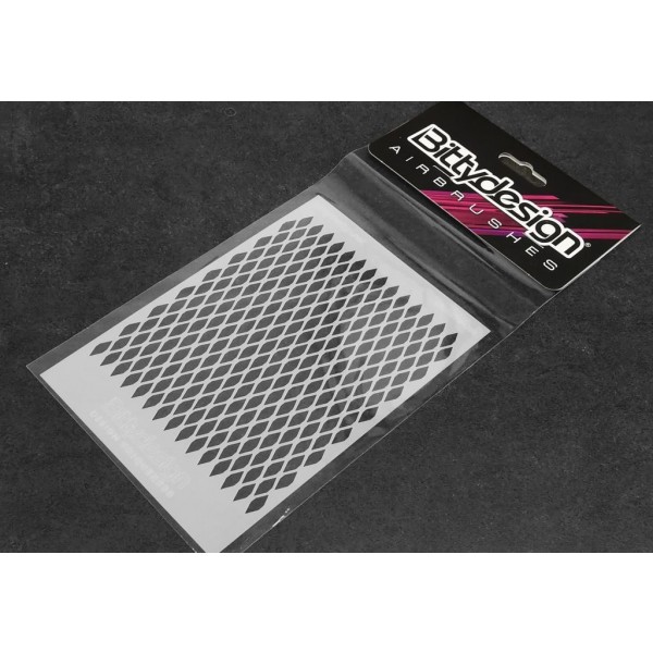 Bitty Design Vinyl Paint Stencil, Grill (~6x4.25")