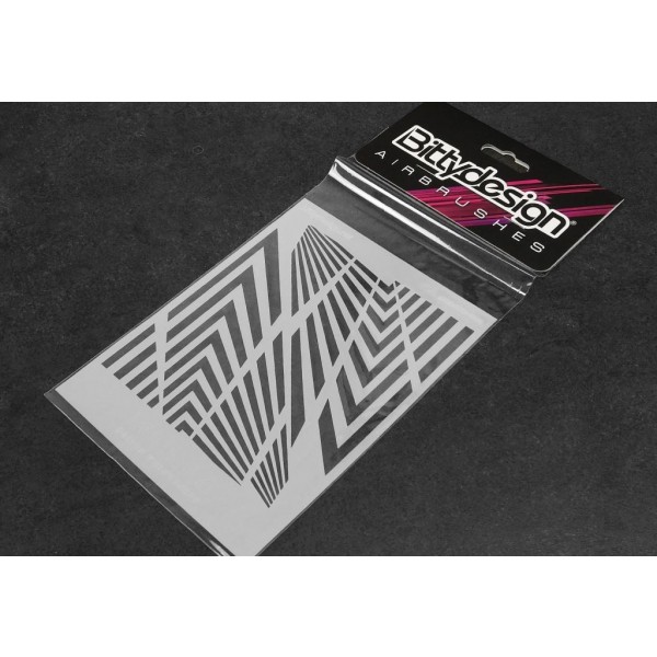 Bittydesign Vinyl Paint Stencil, Ipnotic V2 (~6x4.75")