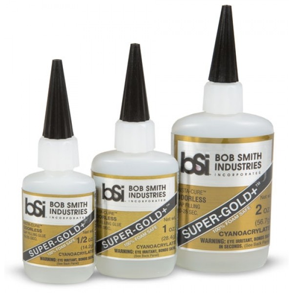 BSI Super-Gold+ Odorless Foam-Safe CA, 1/2oz