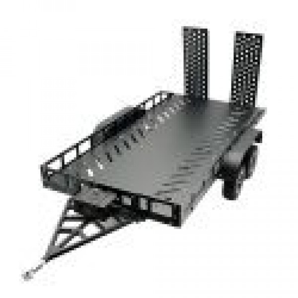 Bold RC 1/10 Scale Full Metal Trailer with LED Lights (Black)