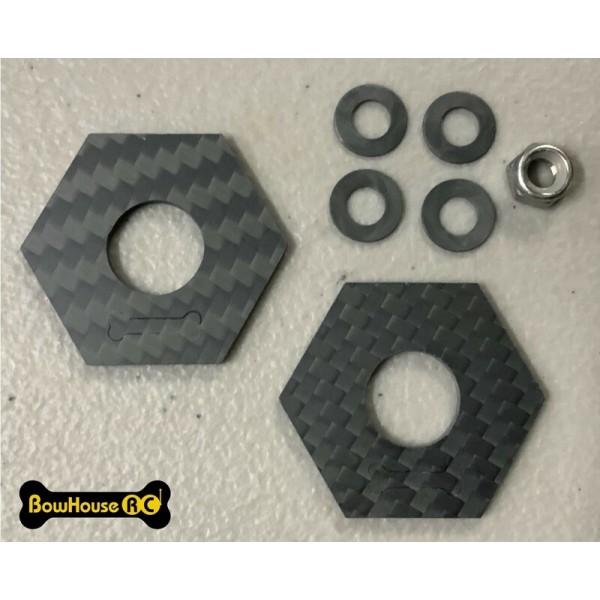 Bowhouse RC SCX6 SVT Carbon Fiber Slipper Pads (2)