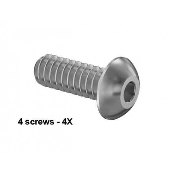 CRC 4-40x5/16" Stainless Steel Button Head Screws (4)
