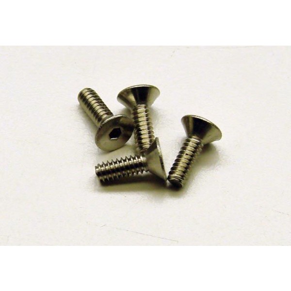 Calandra Racing Concepts 3/8x4-40 Stainless Steel Flat Head Screws (Gen-X 10) (4)