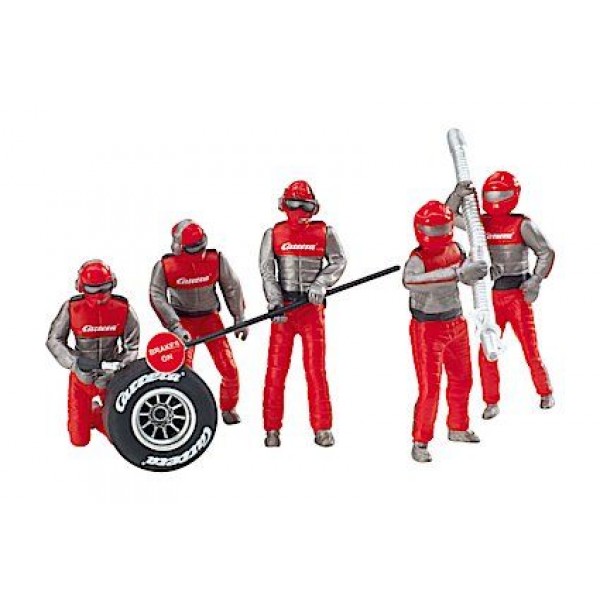 Carrera of America Set of Mechanics Figures (Red)