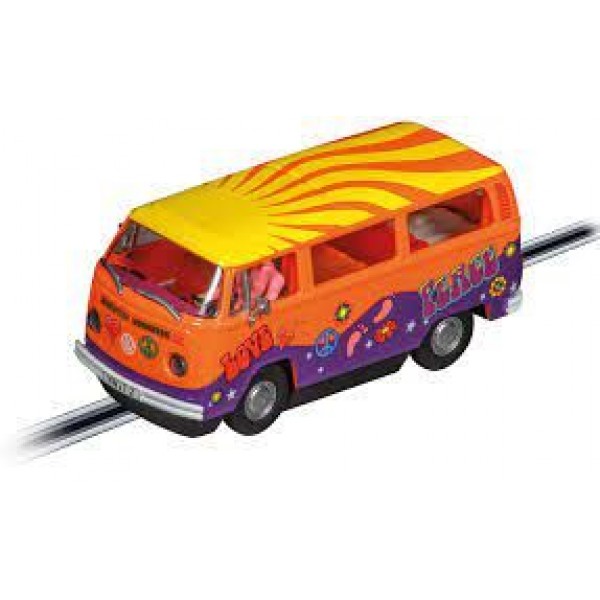 Carrera Of America DIGITAL 132 VW Bus T2b "Peace and Love" Slot Car