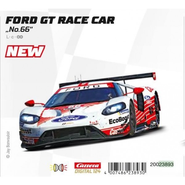 Carrera of America Ford GT Race Car No.85, Digital 124 with Lights