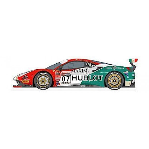 Carrera of America Ferrari 488 GT3 "Squadra Corse Garage Italia, No.7", Digital 132 w/Lights