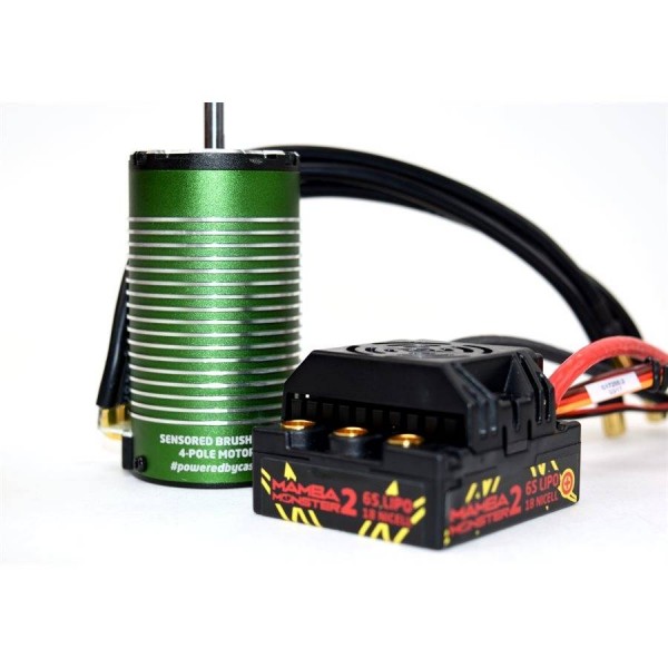 Castle Mamba Monster 2 1/8 25V Waterproof ESC, 2200kV Brushless Sensored Motor