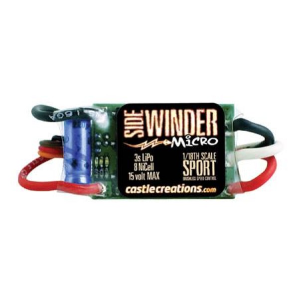 Castle Creations Sidewinder Micro 1/18 Sport Brushless ESC