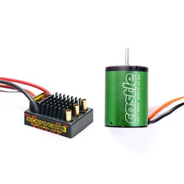 Castle Creations SV3 Sidewinder 12V Waterproof ESC, 6900kV Motor Combo