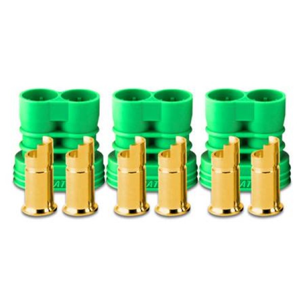 Castle Creations Polarized Bullet Connector, Female, 6.5mm Set