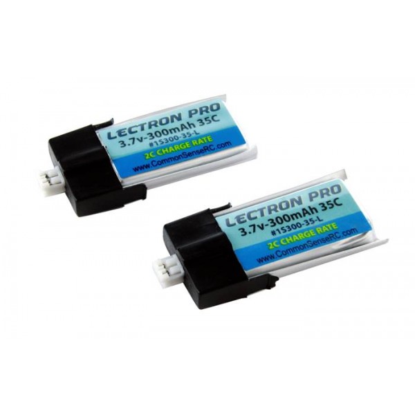 Common Sense RC LiPo Pack Battery 300mAh 35C 3.7V (1S)