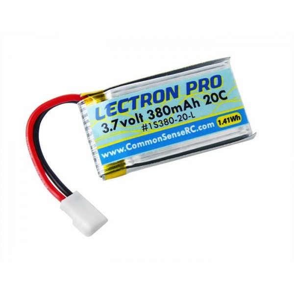 Common Sense RC LiPo Battery 380mAh 20C 3.7V (1S)