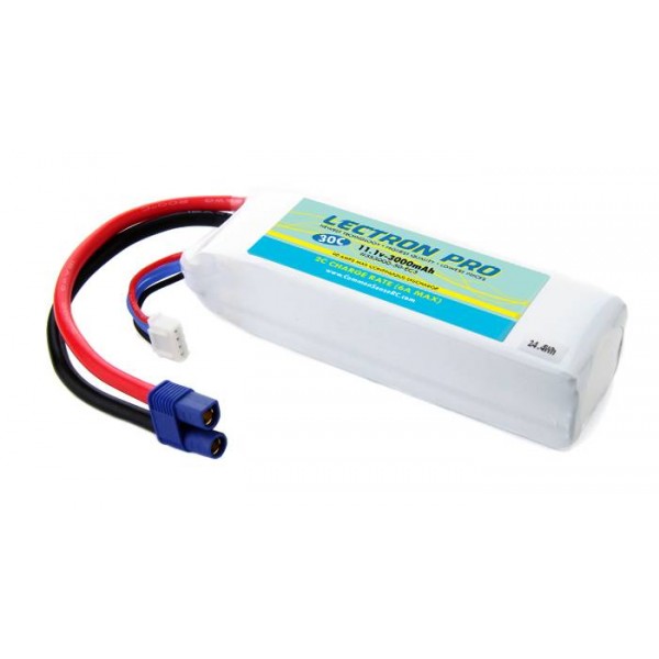 Common Sense RC LiPo Battery 3000mAh 30C 11.1V (3S) with EC3 Connector