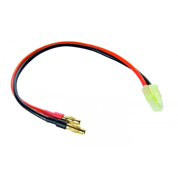 Common Sense RC Mini Tamiya Charge Lead to 4mm Banana Plugs