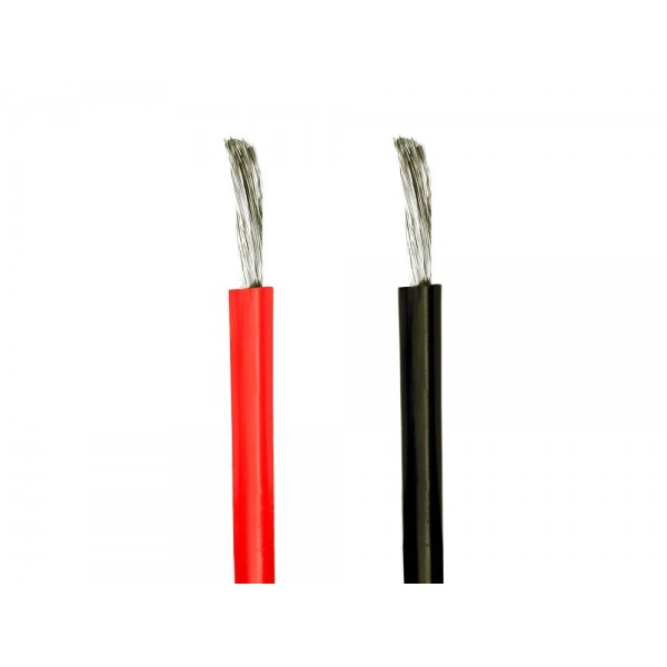 20 AWG Silicone Wires, 3 Feet of Red & Black