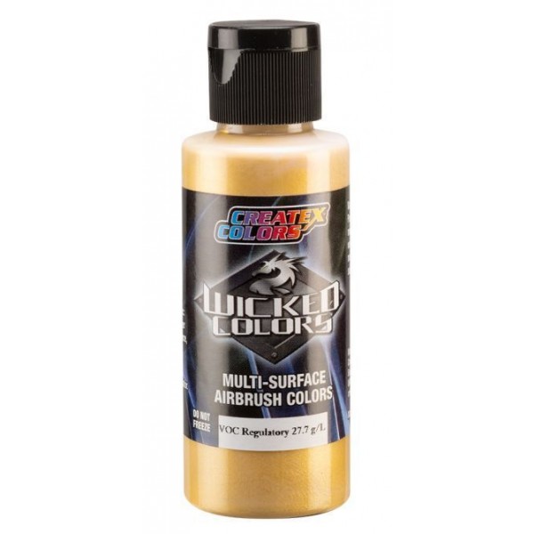 Createx Wicked Colors Pearl Gold, 2 oz.
