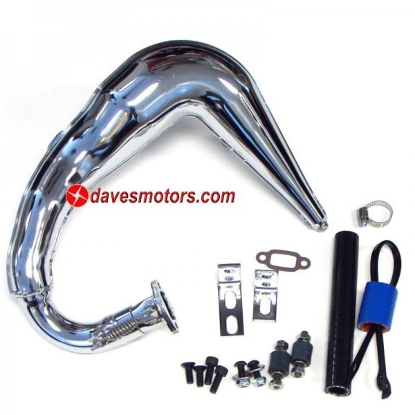 Dave's Discount Motors Dominator Tuned Pipe, Chrome (Losi DBXL)