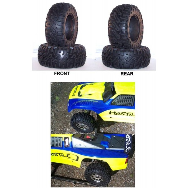 Hostile Crushers REAR Tire Set Baja 5T Hard