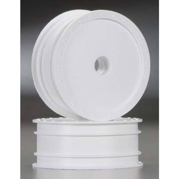 DE Racing Borrego 2.2" 1/10 Buggy Front Wheels White (2)