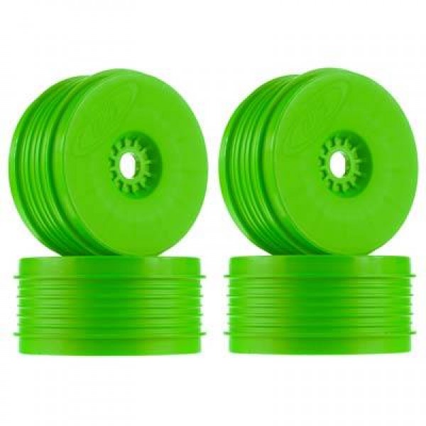DE Racing SpeedLine Plus 1/8 Buggy Wheels, Green (4)