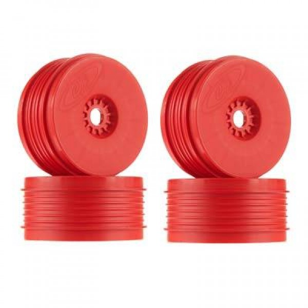 DE Racing Speedline Plus 1/8 Buggy Wheels Red (4)