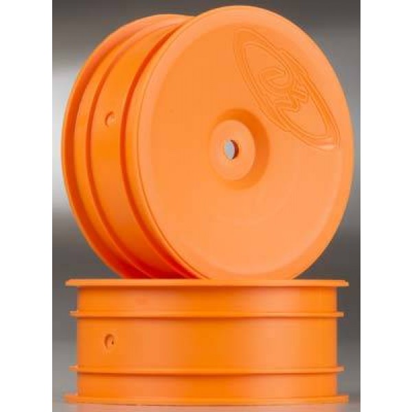 DE Racing Speedline 2.2" 1/10 Buggy Front Wheels Orange  (2)