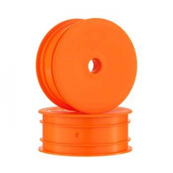 DE Racing Speedline 2.2" 1/10 Buggy Front Wheels Orange (2)