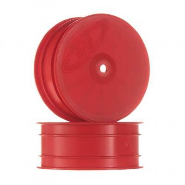 DE Racing 12mm Hex Speedline 2.2" 4WD Front Buggy Wheels (22-4), Red (2)